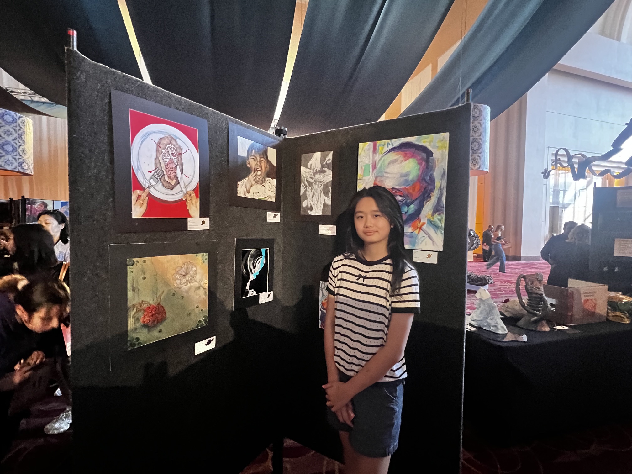 Olivia Yi at the 2026 Scholastic Art and Writing Awards recognition event
