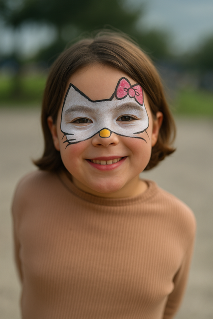 Artistic face painting design showcase