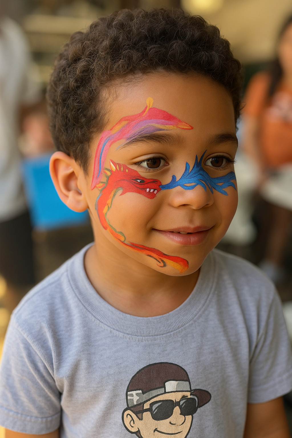 Creative face painting artwork design